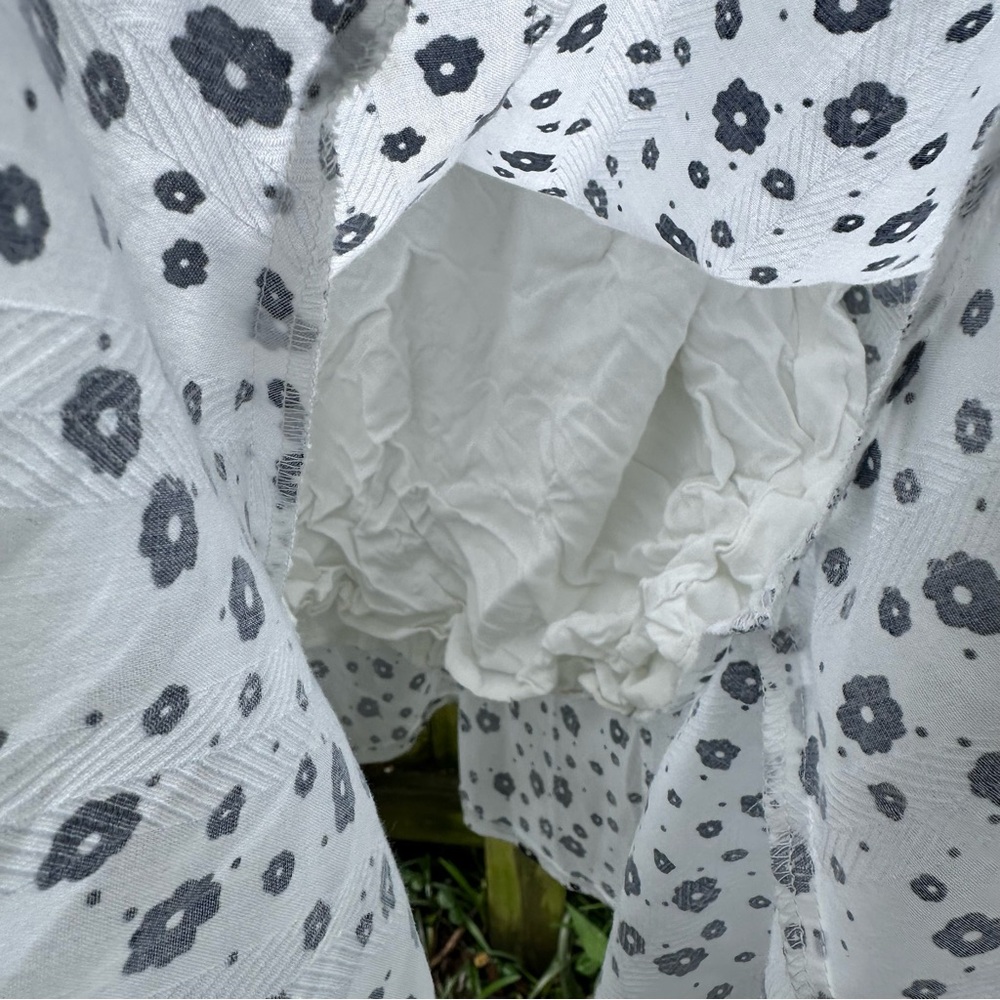 Princess Polly Nate Micro Mini Dress White‎ Floral Size 4 - Picture 10 of 13